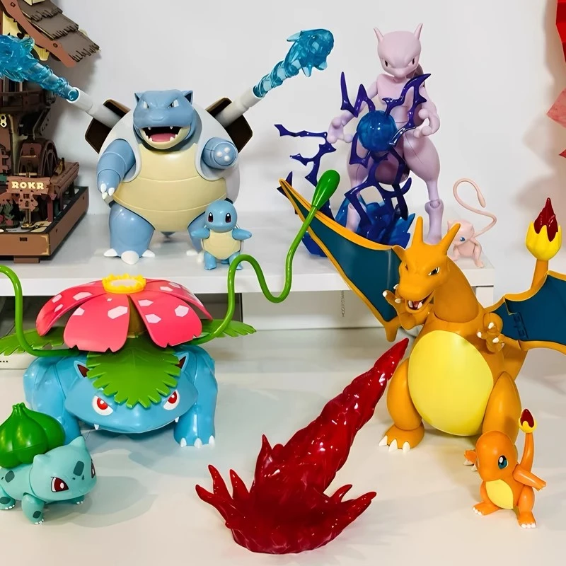 宝可梦手办玩偶成人版拼装玩具模型摆件人仔儿童生日礼物积木套装