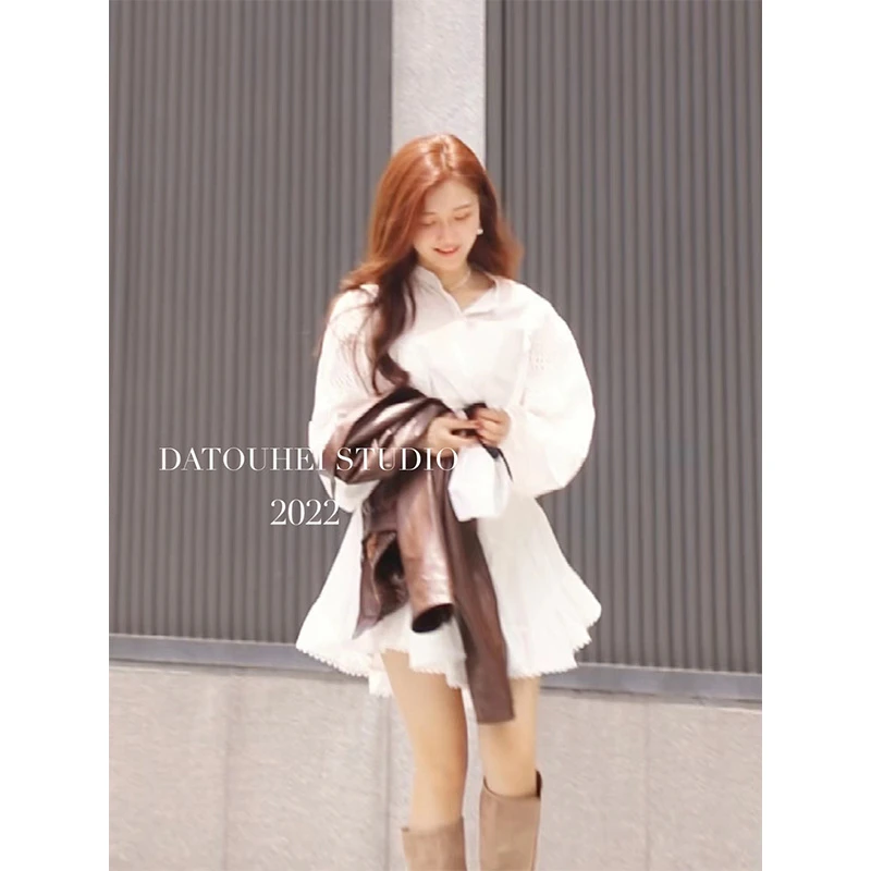 【大头黑STUDIO】伯克利艺术系 衬衫裙 D2A227609