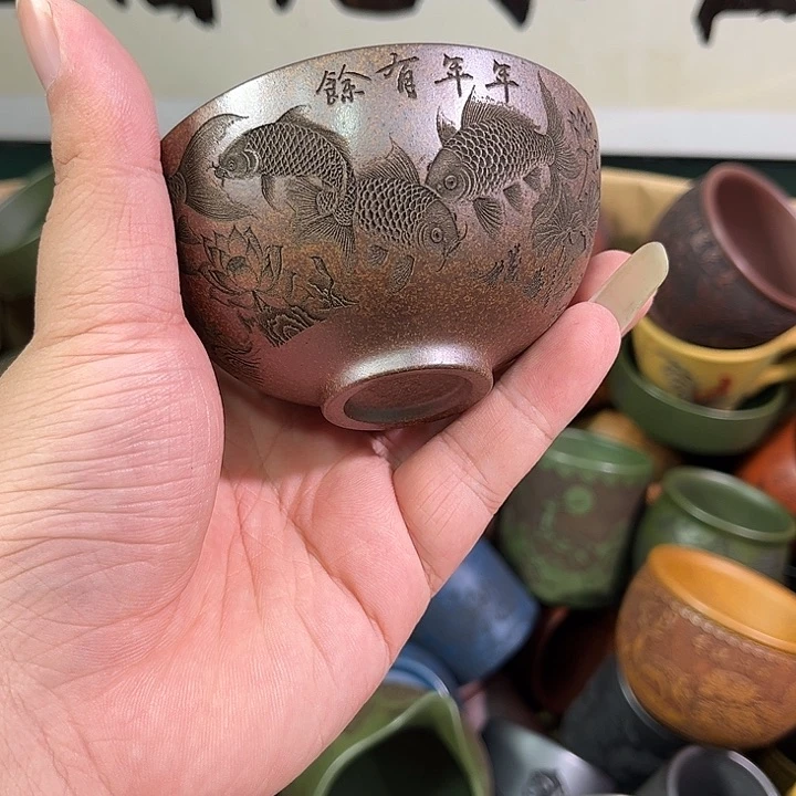 茶杯紫砂全手工紫砂主人杯