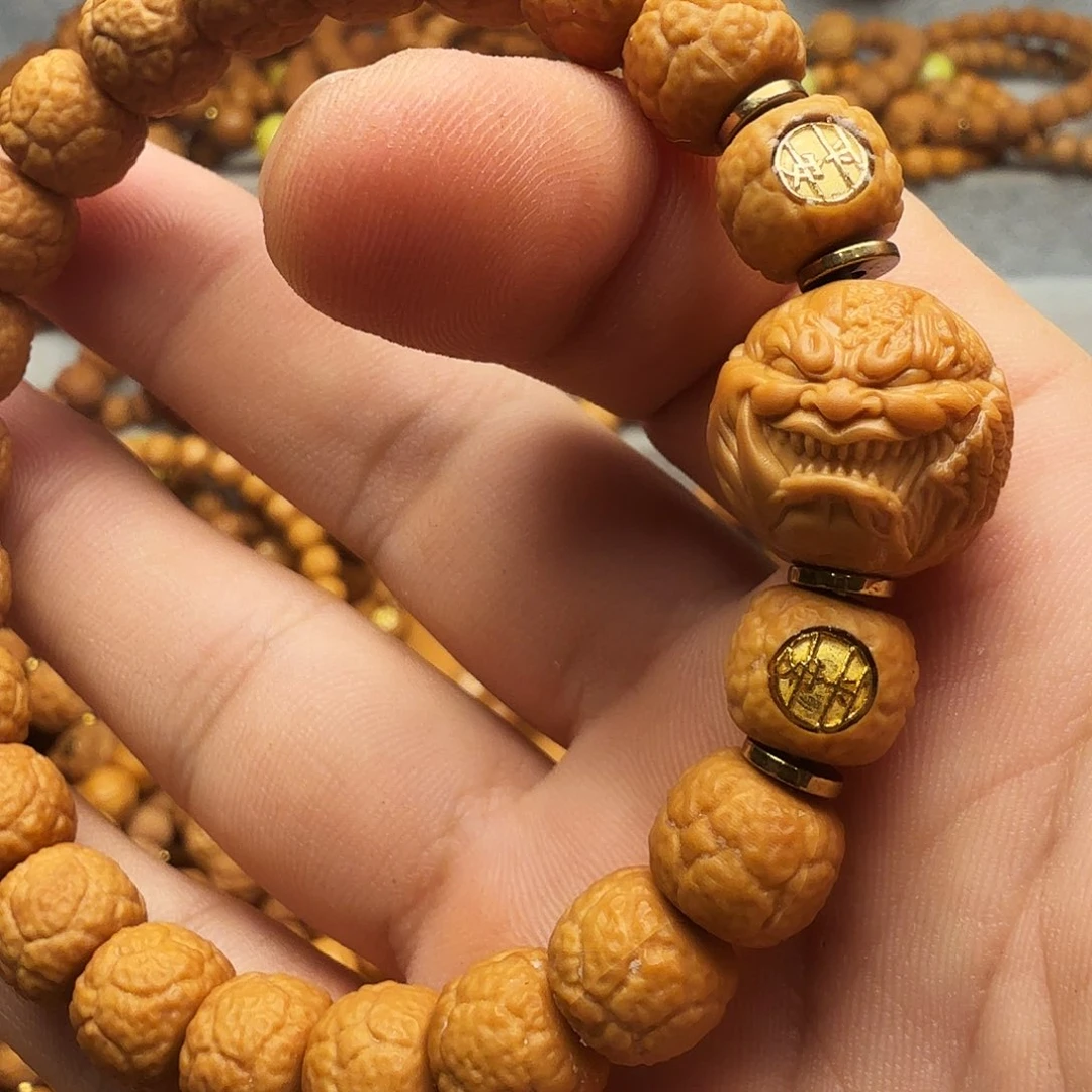 手串猴头核桃饕餮