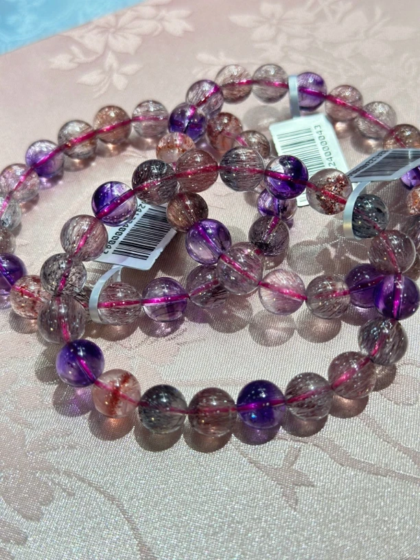 【书记甄选】天然超七单圈手链 多样性发一件 约9mm ck2684