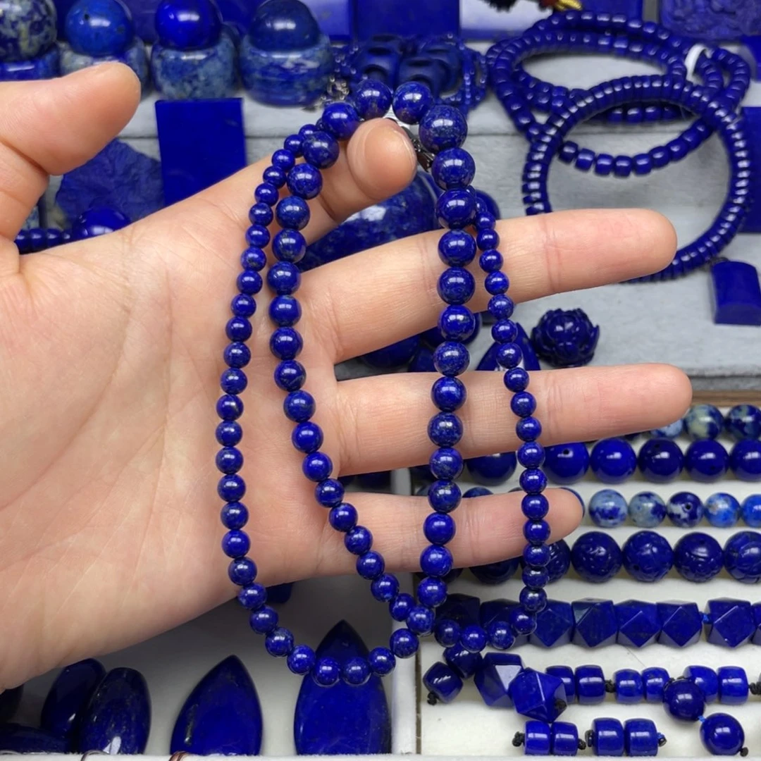 青金石未镶嵌特色撒金塔链