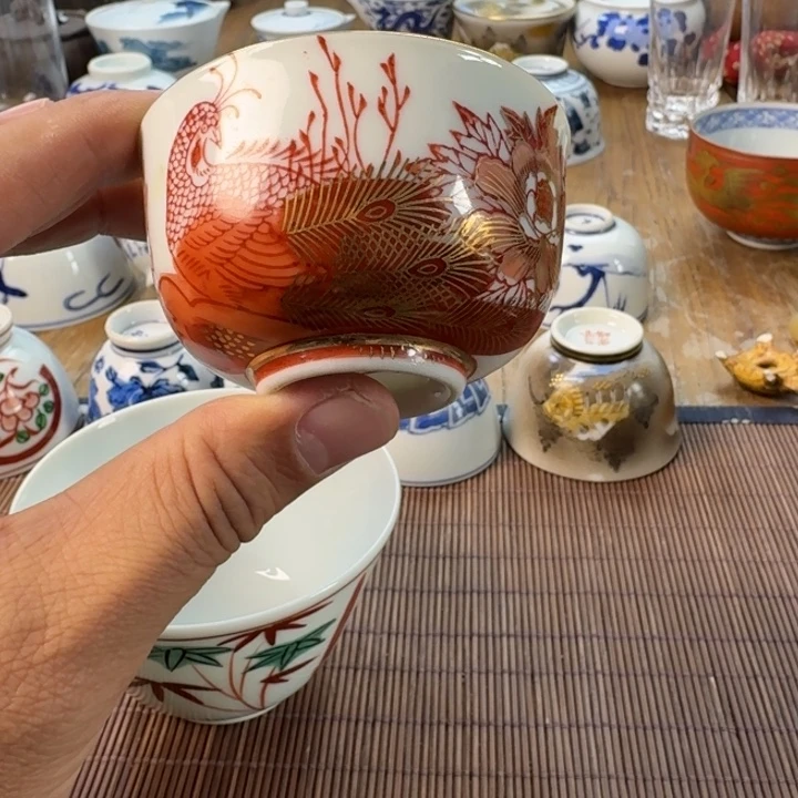 青花瓷器杯子茶具