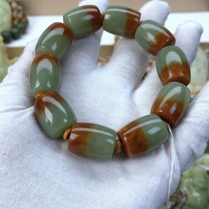 【闪购商品】透闪石质玉手串未镶嵌吉**产