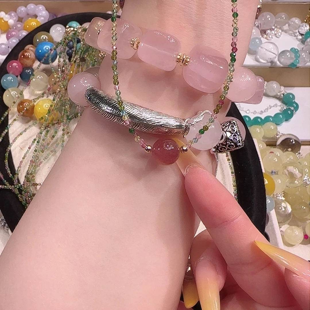 水晶手镯未镶嵌吧