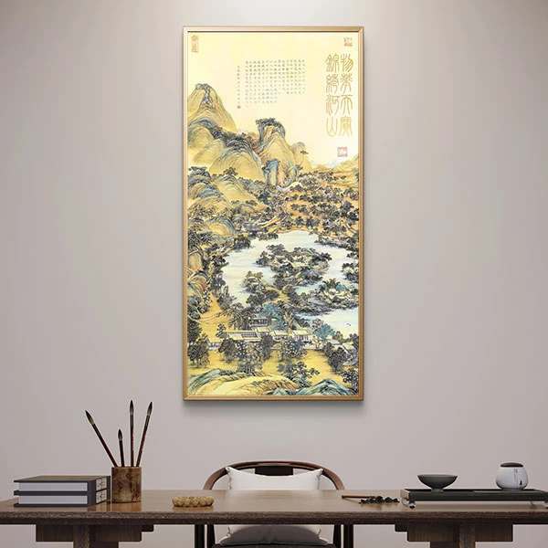 【手绘秘彩描金】庆丰御园图—高金月—手绘国画