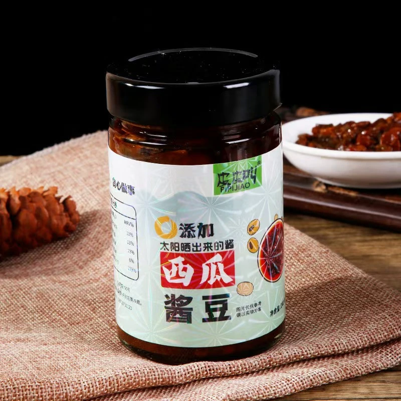 【盈盈专属】皮皮叫西瓜酱豆正宗安徽特产天然晾晒每瓶/240克/1瓶