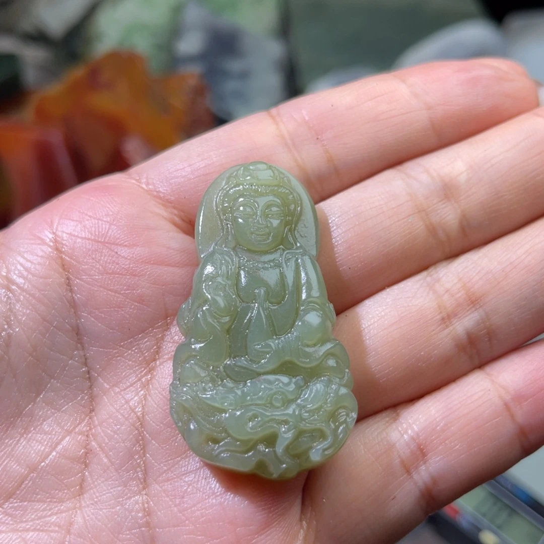 未镶嵌和田玉车挂