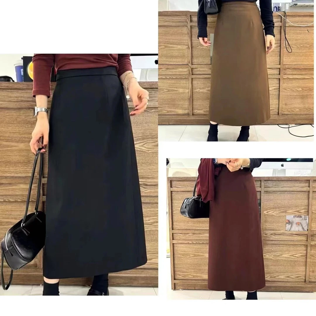 邹先森99321-28毛呢半身裙显瘦气质高雅时尚。