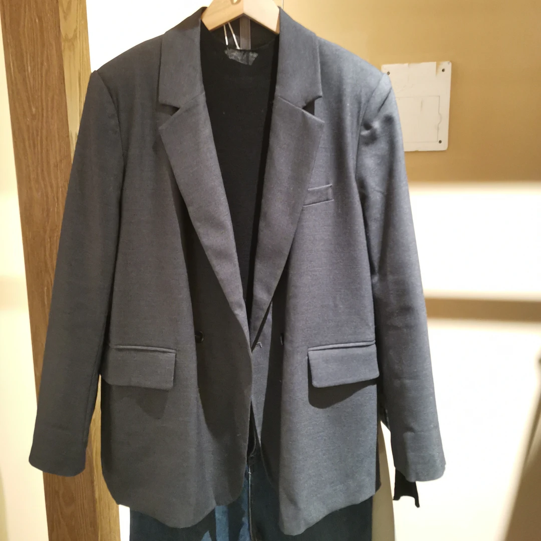 韩版气质休闲宽松秋季西装外套