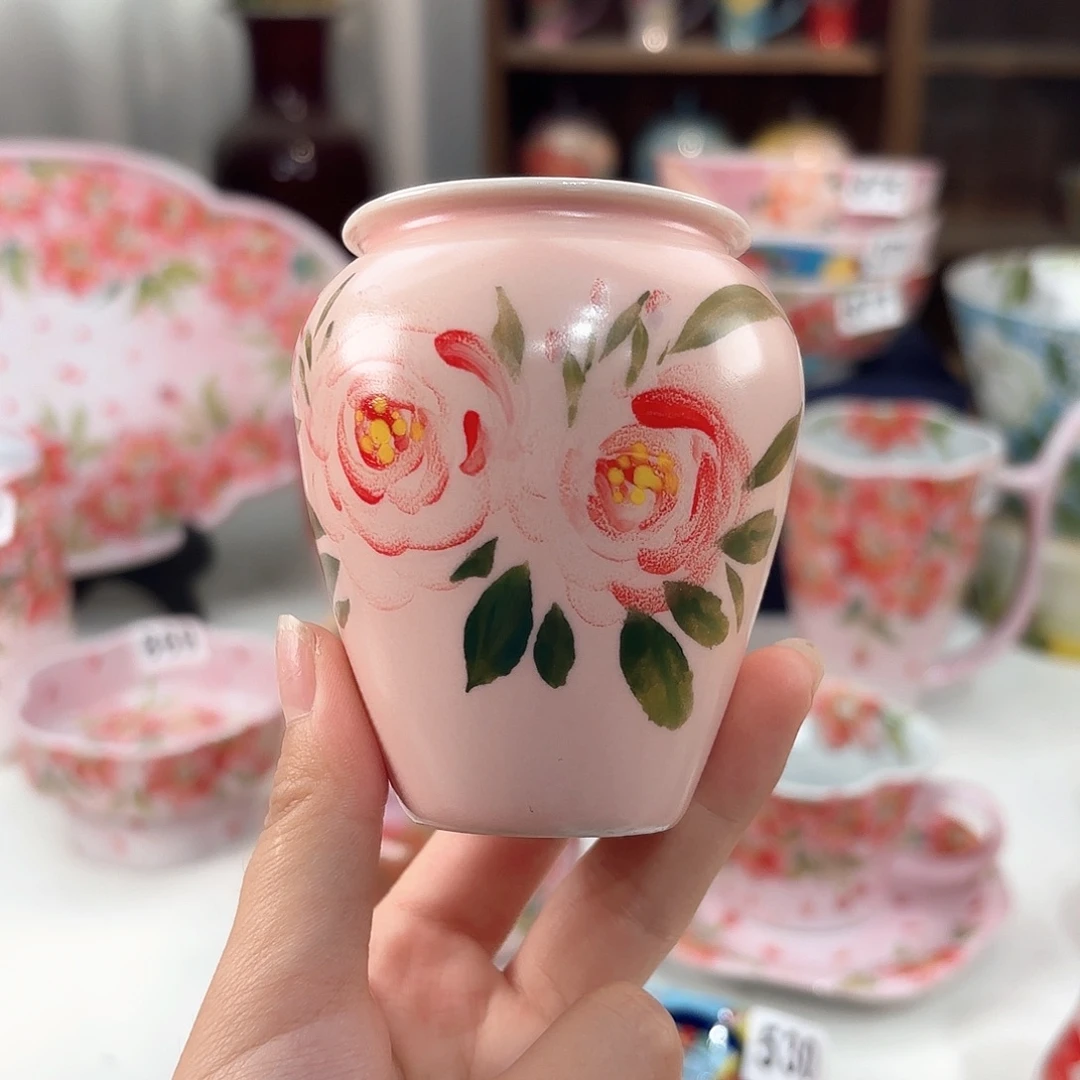 景德镇手绘高温釉下彩陶瓷茶具