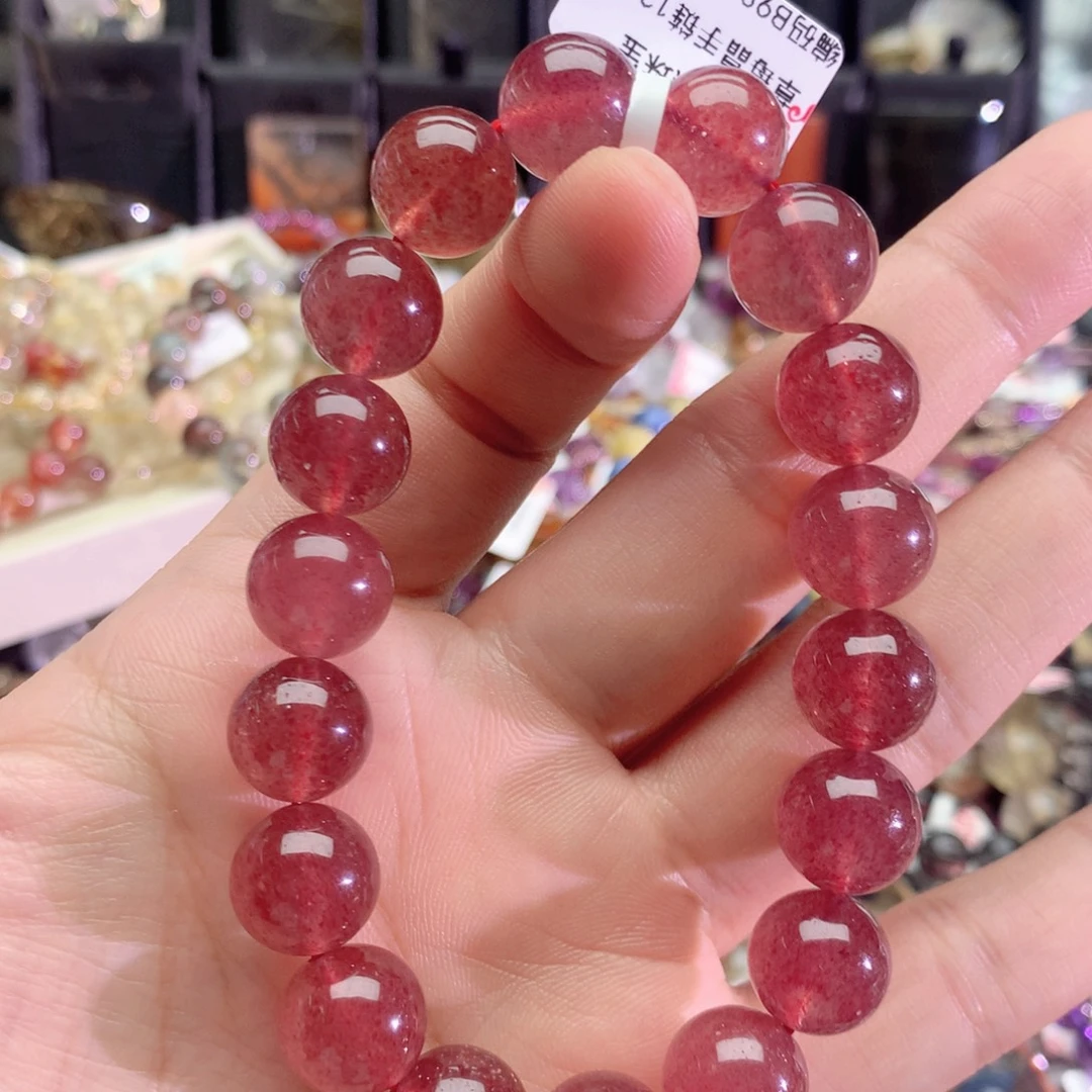 *****手链水晶未镶嵌草莓晶手链12+