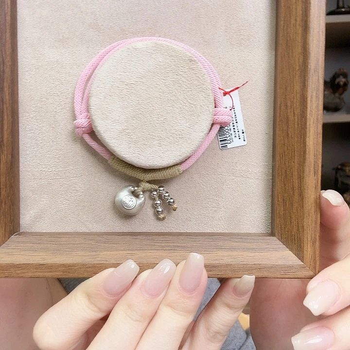 足银宝宝锁足银手工编织