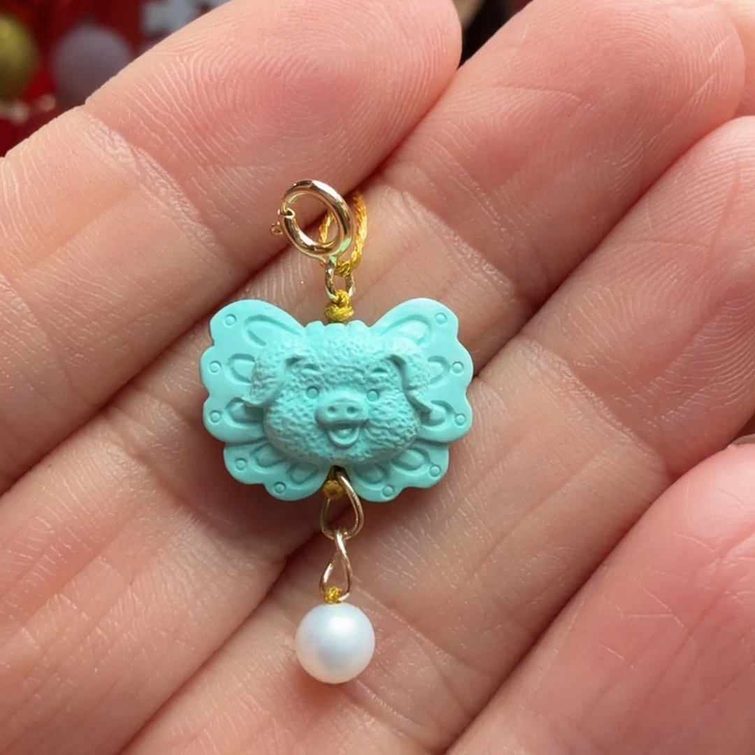 绿松石未镶嵌颈饰