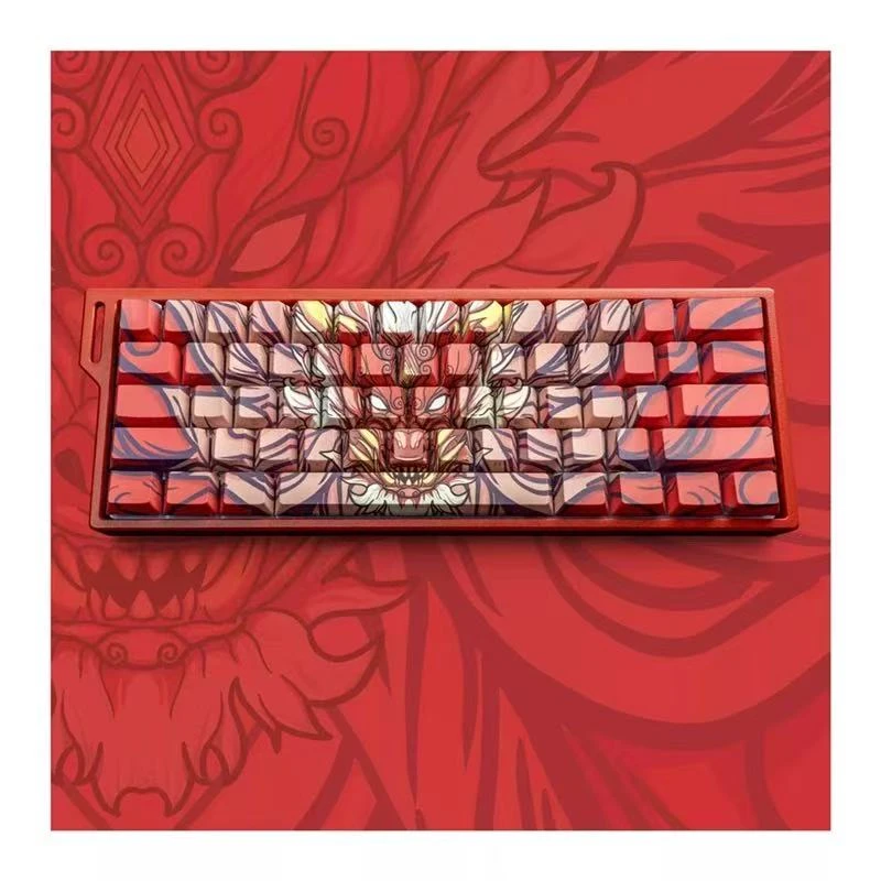 Wooting满改专用键帽五面热升华侧刻键帽Wooting键帽原厂高度键帽