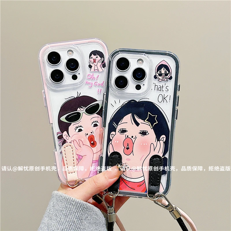 三合一炫彩适用苹果iPhone17/华为荣耀/OPPO/VIVO/小米手机壳爆款