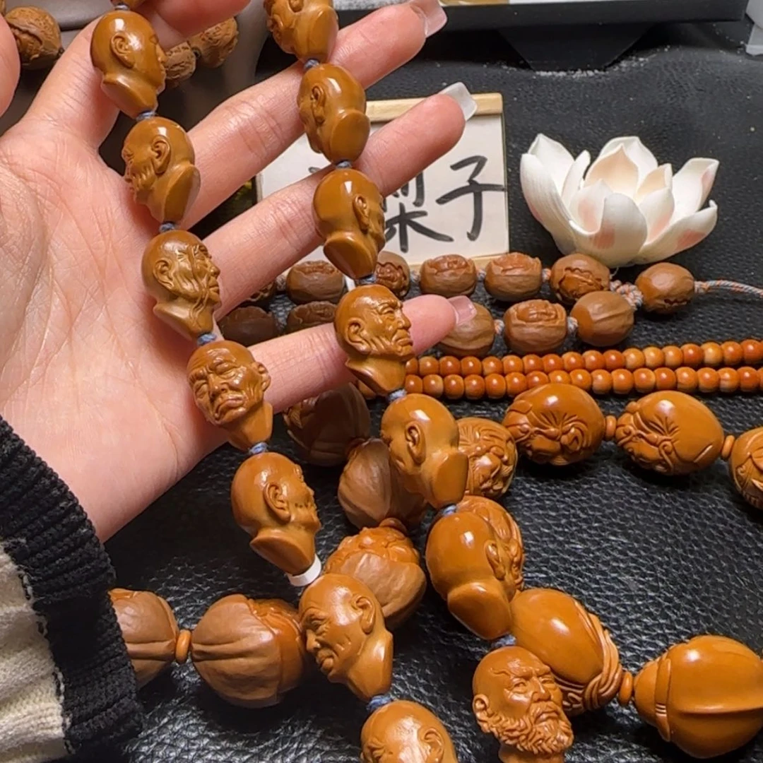 【闪购商品】橄榄核手串写实十八罗汉