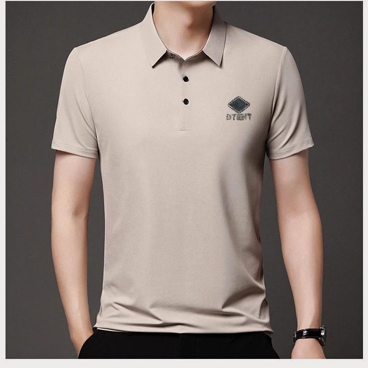 【北部庄园】男士商务百搭休闲短袖打底翻领polo男装上衣/3522