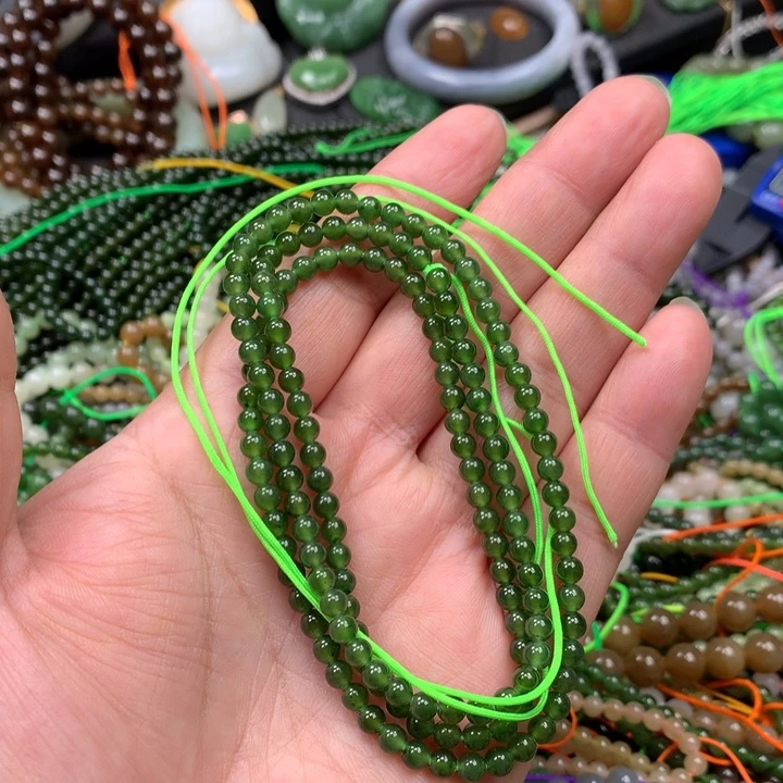 和田玉未镶嵌手链16