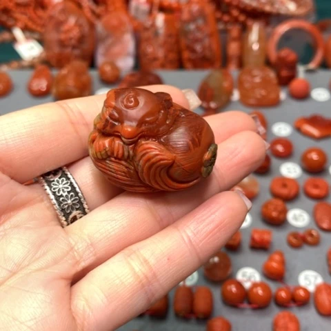 【闪购商品】南红玛瑙狐未镶嵌