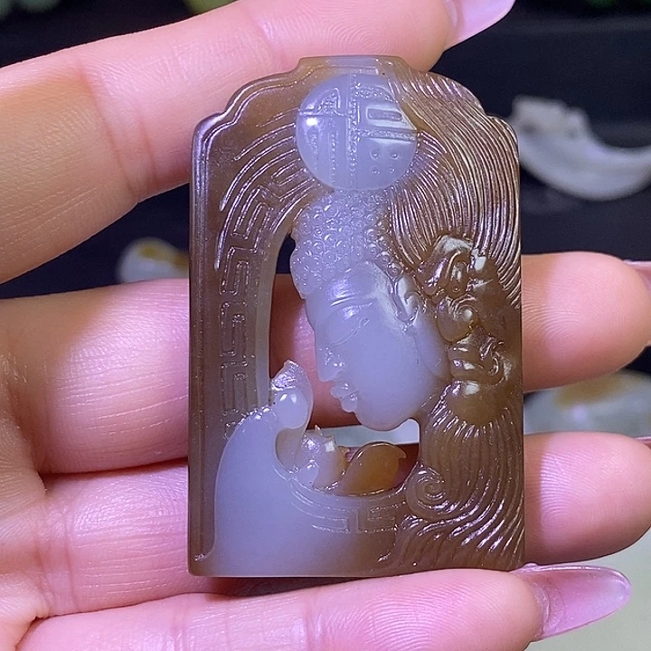 和田玉未镶嵌颈饰