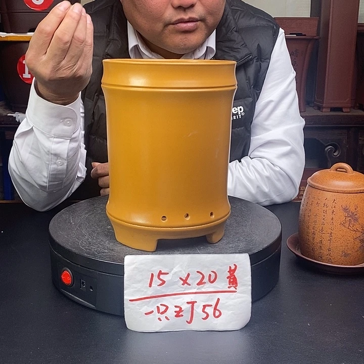 紫砂花盆货号一只ZJ56