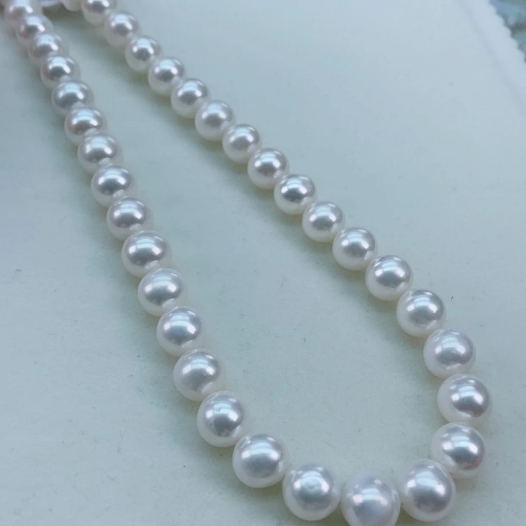 银S925镶嵌淡水珍珠9/11透亮冷白光赛澳白