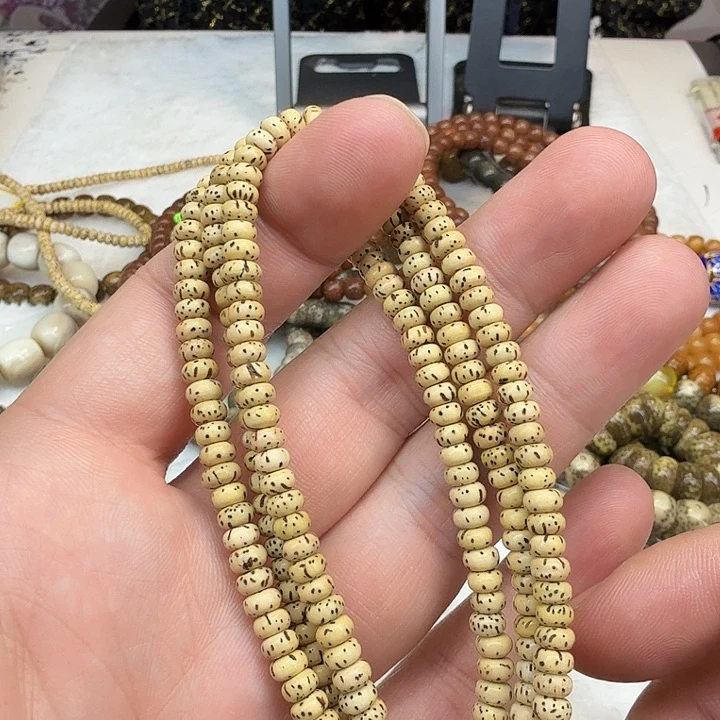 星月菩提手串95迷你黄星月菩提0.5