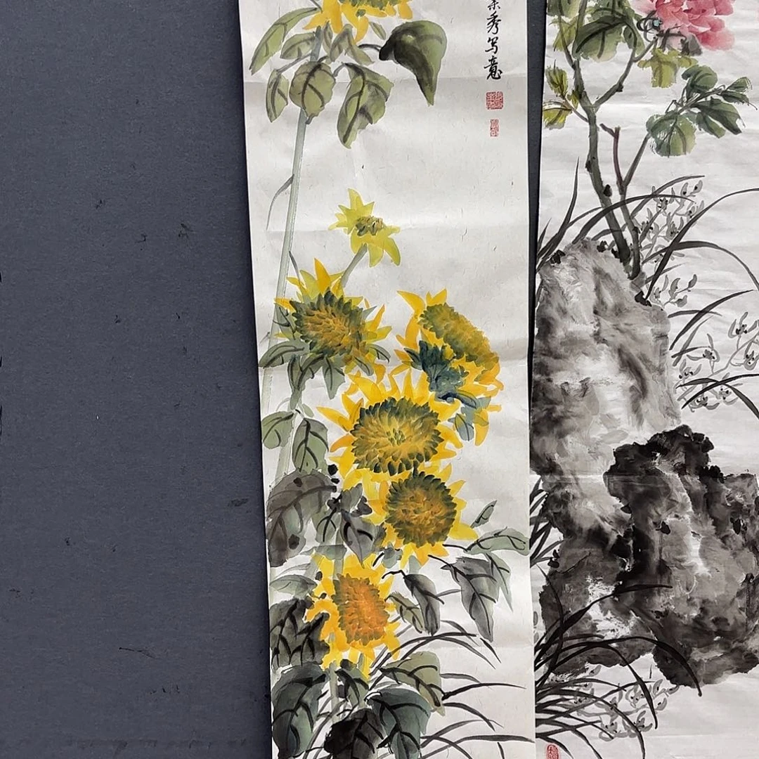 用***3国画国画老师作品刘