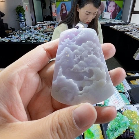 翡翠未镶嵌项链翡翠