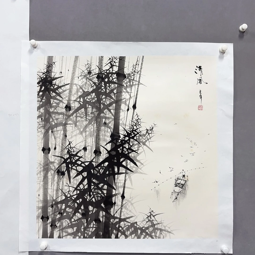 国画亲笔手绘放心去藏