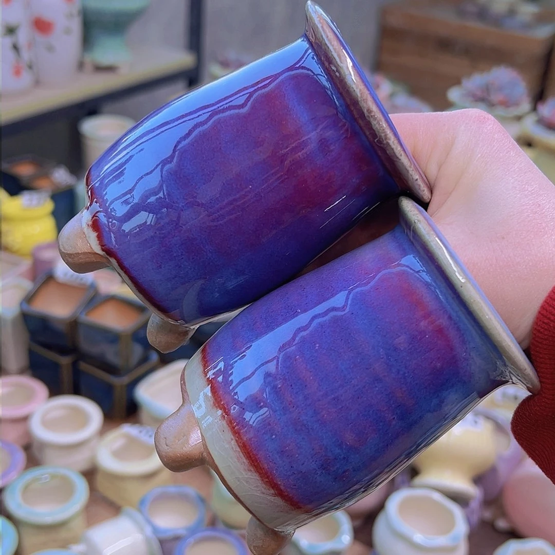 红陶陶瓷花盆满12包邮