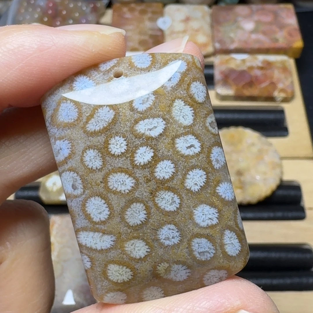 硅化玉黑豹纹，高枕无忧未镶嵌