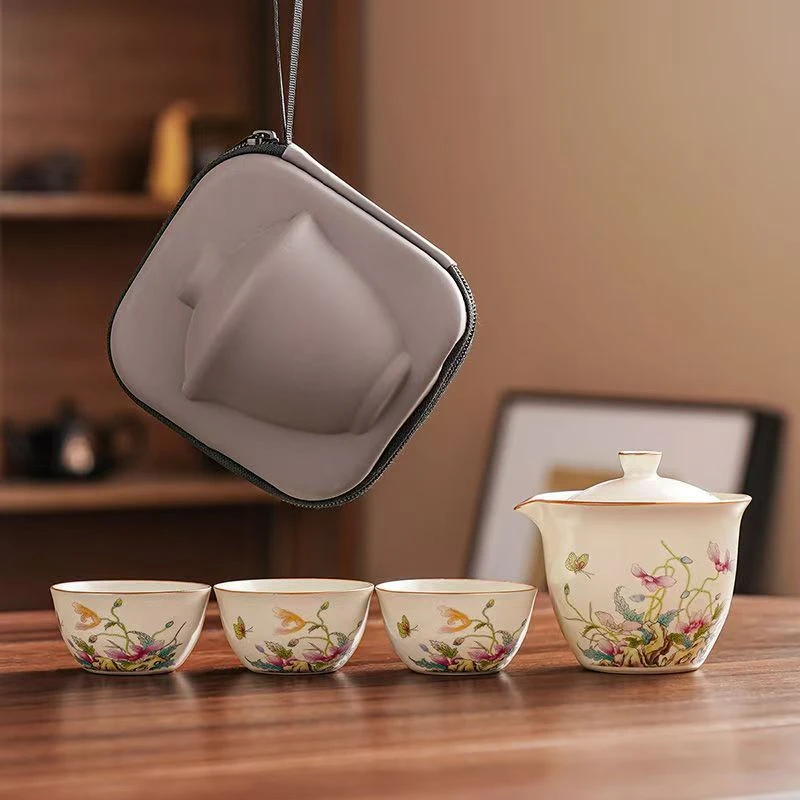 BB094-虞美人旅行茶具