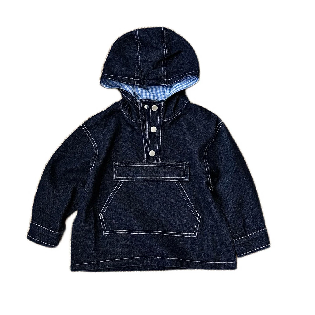Rita's Choice儿童牛仔衣宝宝时尚洋气连帽牛仔