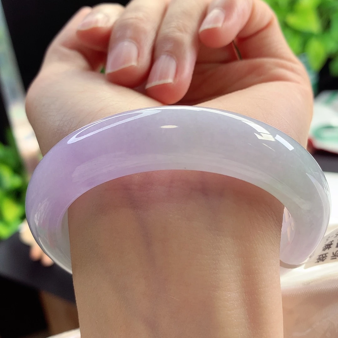 未镶嵌手镯翡翠56圈口冰春彩妥妥人间富贵花9号