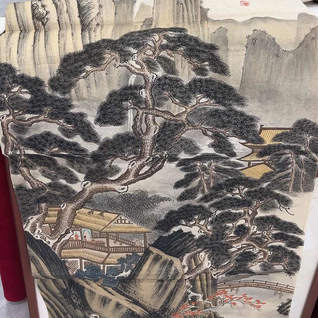 国画国画作品多次在