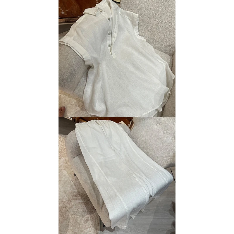 ZUOXIAOQI【清货】俏宝儿麻料套装42（衣长72-74/裤长106-108）