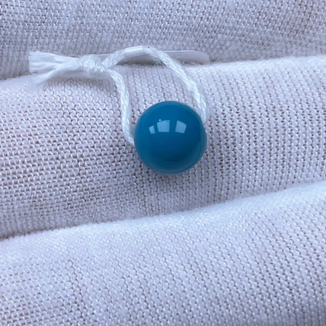 绿松石未镶嵌挂件7.5mm