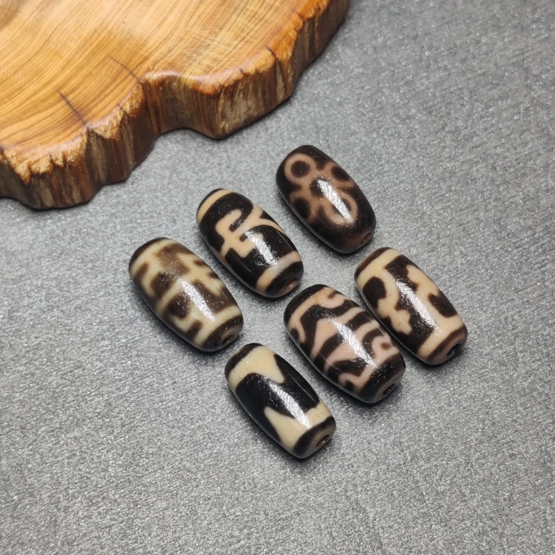 台珠曲贡黑金手工桶珠20*10.8多样性发1玛瑙同品包浆感性价比高