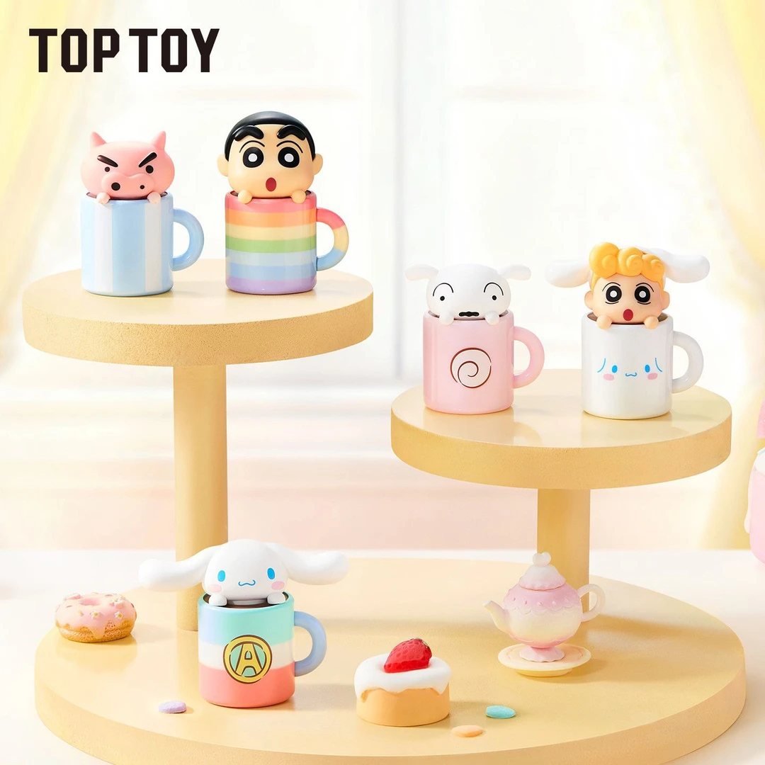 蜡笔小新x玉桂狗联名系列盲袋toptoy盲盒
