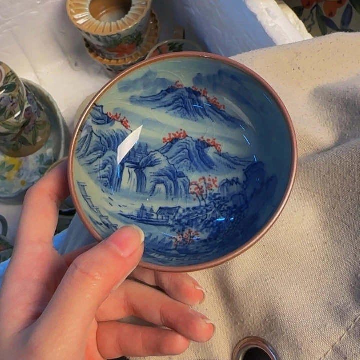 瓷片景德镇陶瓷手工手绘