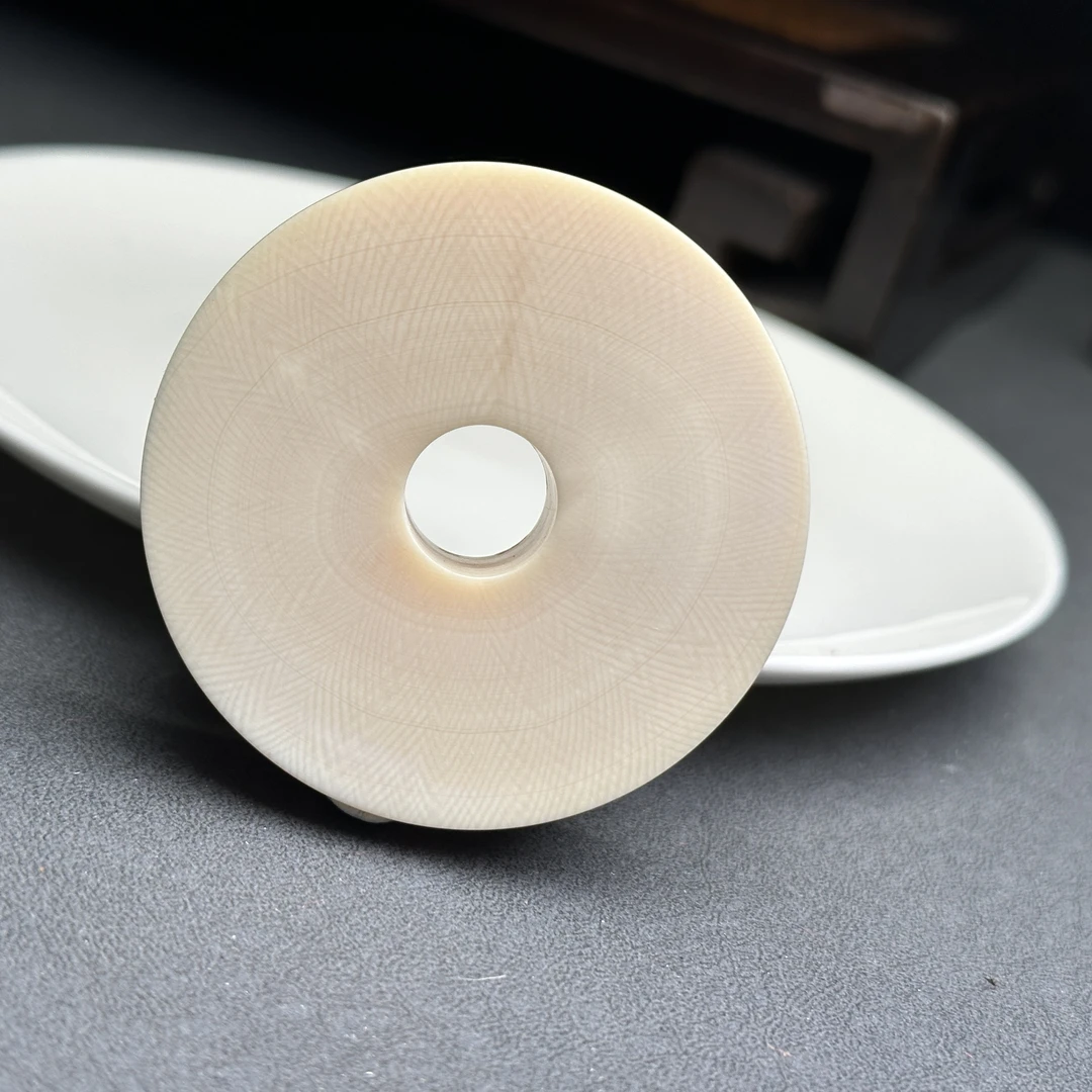 P4673天然猛犸牙扣子58×15mm支持复检 假一罚四