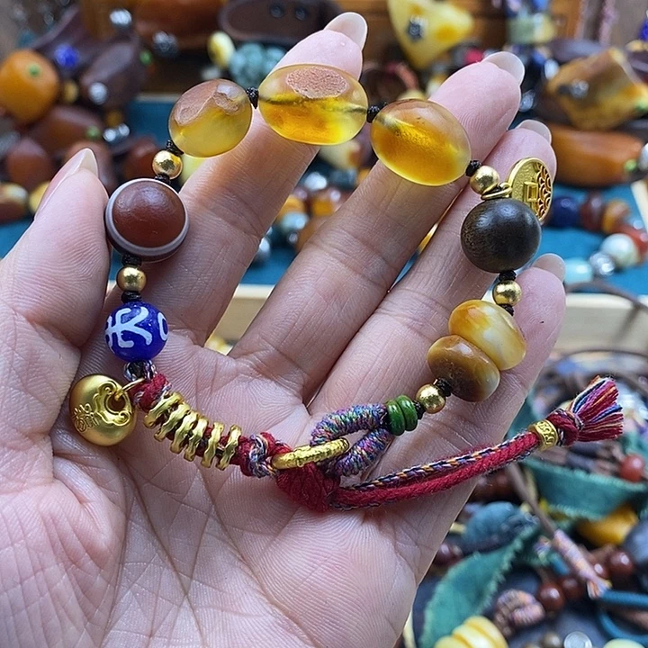 蜜蜡未镶嵌手链手链