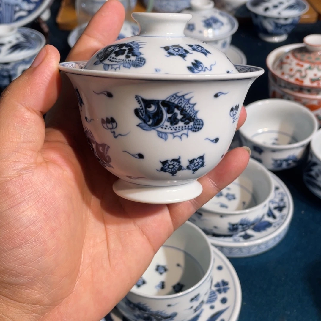 现***现景德镇手工手绘茶器