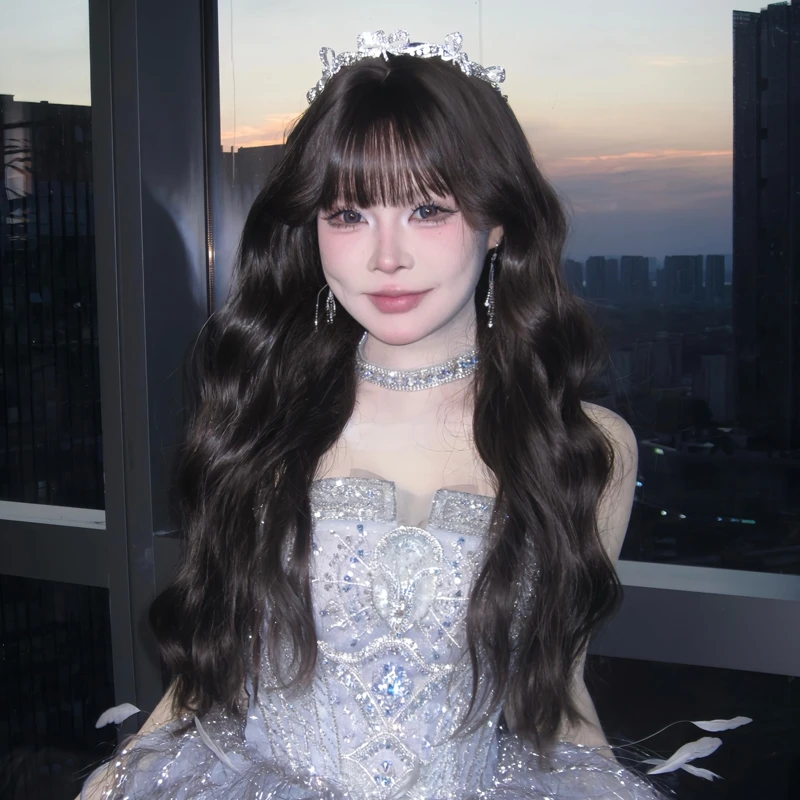 【BC传媒专属】】假发女长发长卷发羊毛卷空气刘海日常大波浪全头套