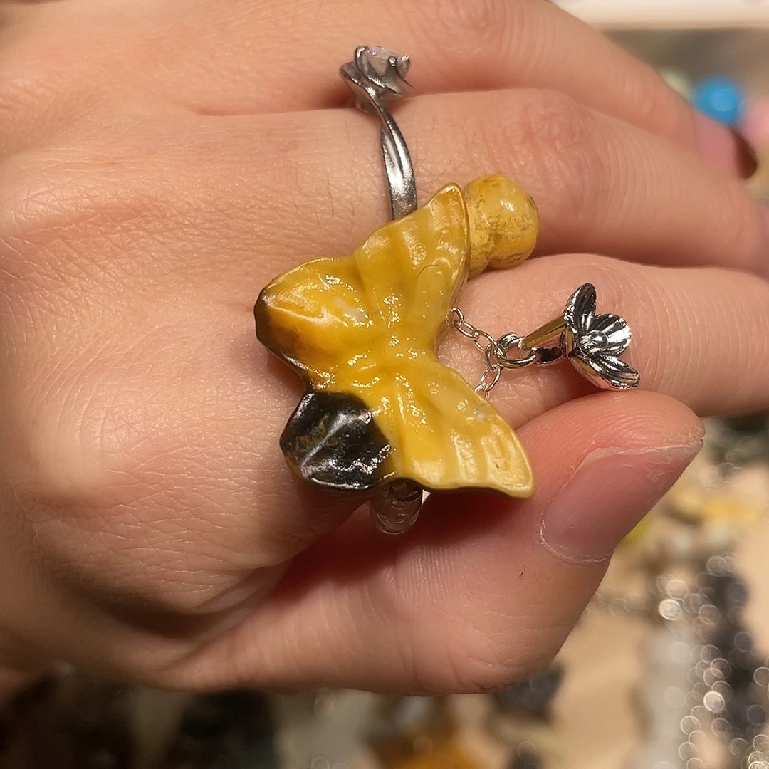 蛇纹石玉合金颈饰