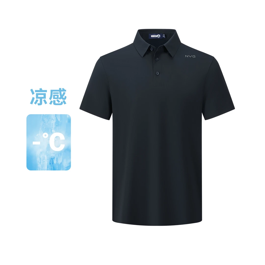 [运动冰丝]navigare意大利小帆船短袖polo凉感上衣男高弹T恤防晒