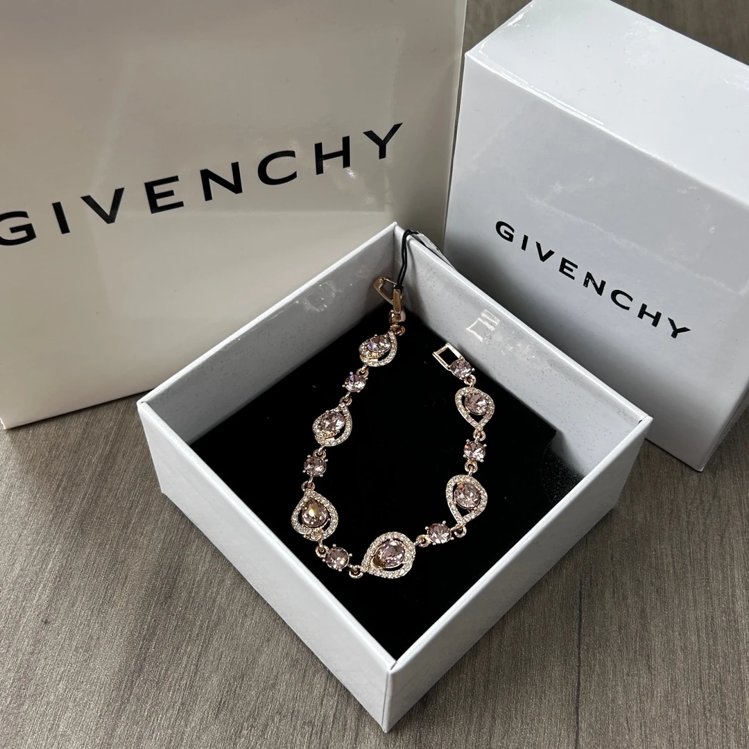 119 GIVENCHY纪梵希 玫瑰金水晶手链 全新