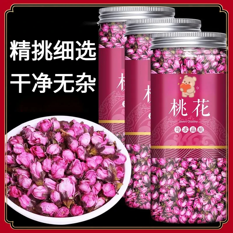 桃花手选桃花花蕾新货桃花花苞罐装新鲜夏季桃花茶桃花干桃花干花